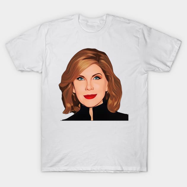 Cartoon Christine Baranski T-Shirt by baranskini